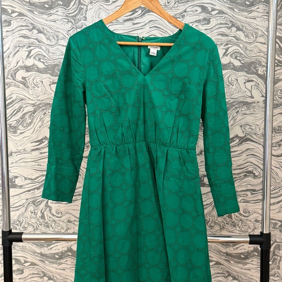 J. Crew Dresses & Skirts - J. Crew Teal Long Sleeve Dress
